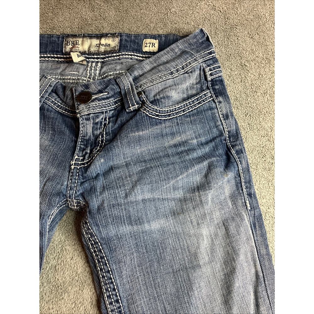 BKE Denim Stella Bootcut Women's Jeans Size 27x31.5 Low Rise B208 - Picture 3 of 13